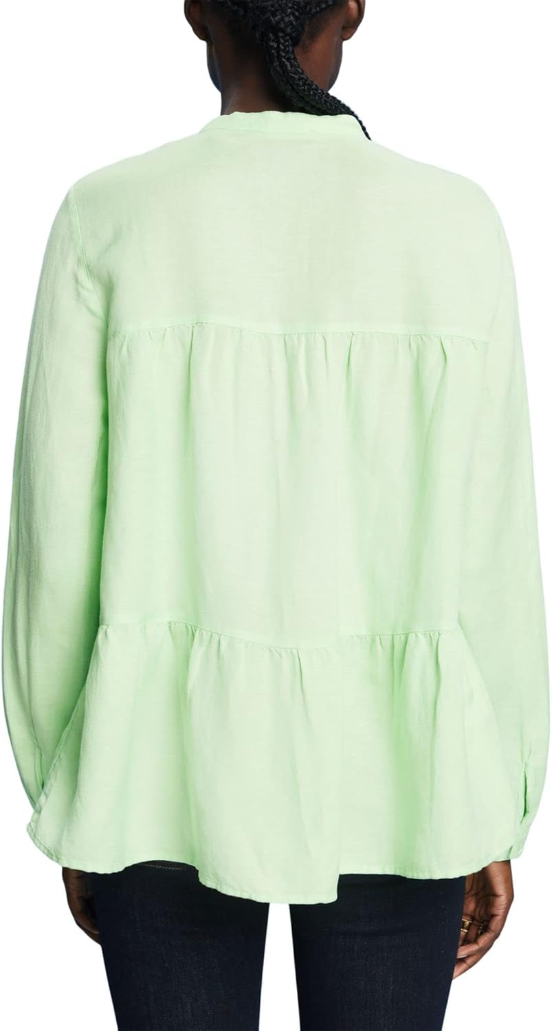 ESPRIT Damen 033ee1f303 Bluse L 320/Citrus Green, L 320/Citrus Green