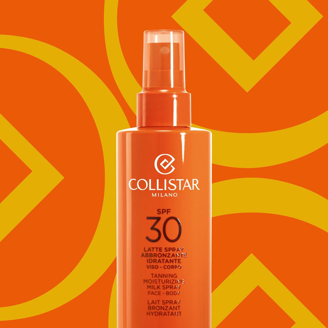 Collistar Spray-Bräunungsmilch mit LSF 30, reich an Vitamin E, frisch, superabsorbierbar und wasserf