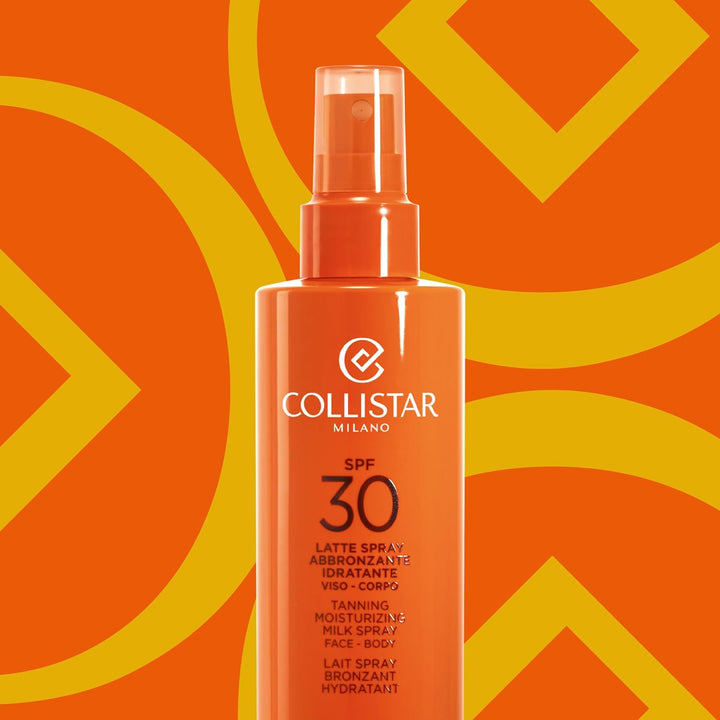 Collistar Spray-Bräunungsmilch mit LSF 30, reich an Vitamin E, frisch, superabsorbierbar und wasserf