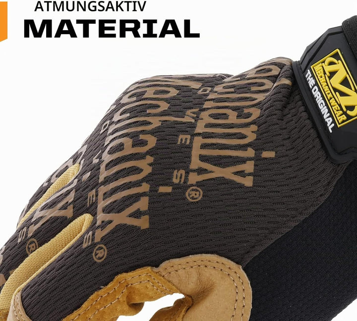 Mechanix Wear Handschuhe aus Leder, Grösse M, Braun/Schwarz M (1er Pack), M (1er Pack)