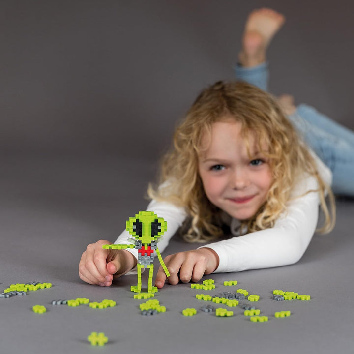Plus-Plus 7268 Geniales Konstruktionsspielzeug, Figuren-Mix, Bundle aus 4 verschiedenen Kreativ-Baus