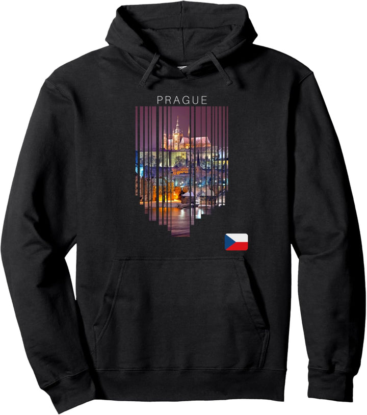Prag Tschechien Flagge Pullover Hoodie