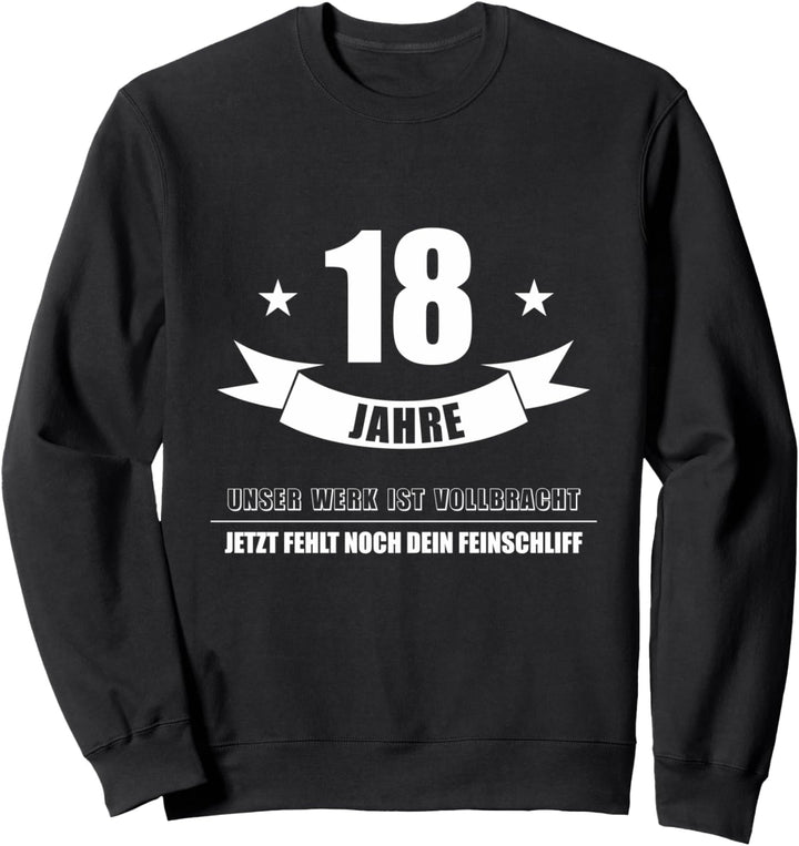 18 Jahre Geburtstag stolze Eltern Sohn Tochter 18 Geburtstag Sweatshirt