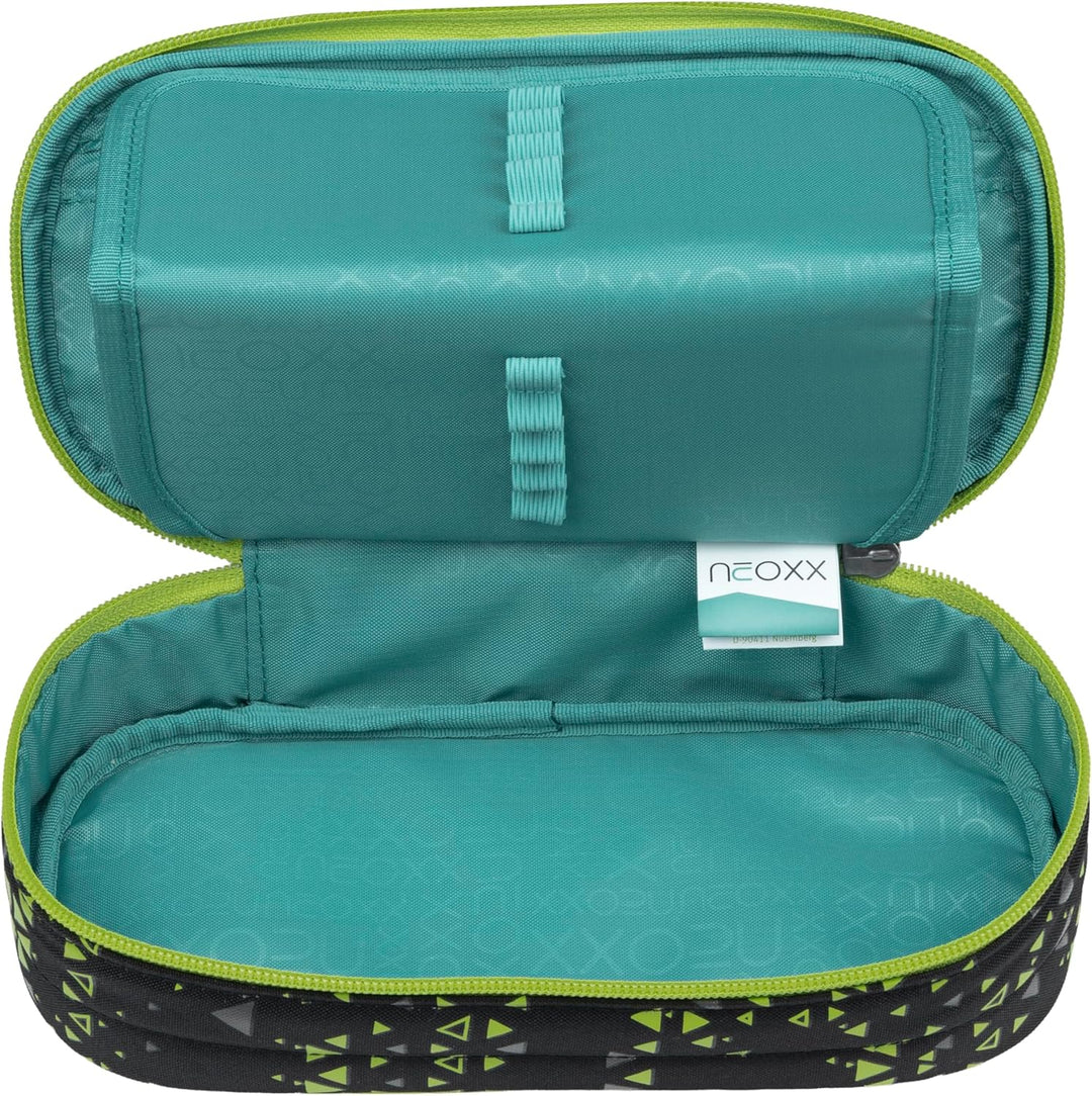 neoxx - Jump Schlamperbox Code Breaker - Recycelte PET-Flaschen, Hauptfach mit Reissverschluss, 10 S