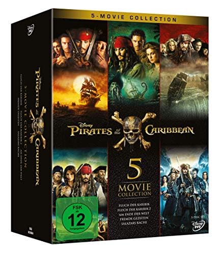 Pirates of the Caribbean 5-Movie Collection [5 DVDs], DVD