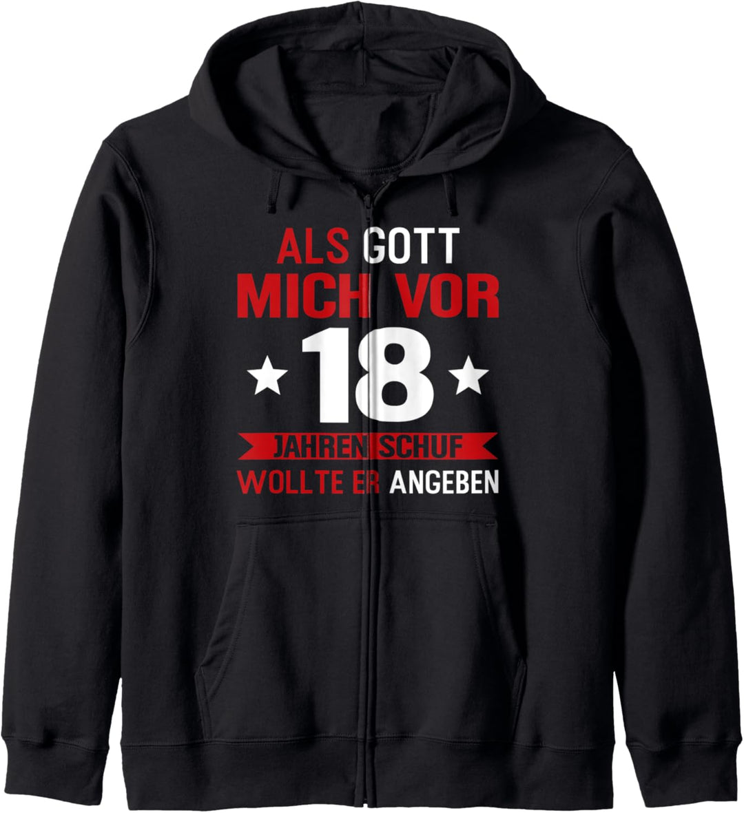 18. Geburtstag Mann 18 Jahre Frau Kapuzenjacke