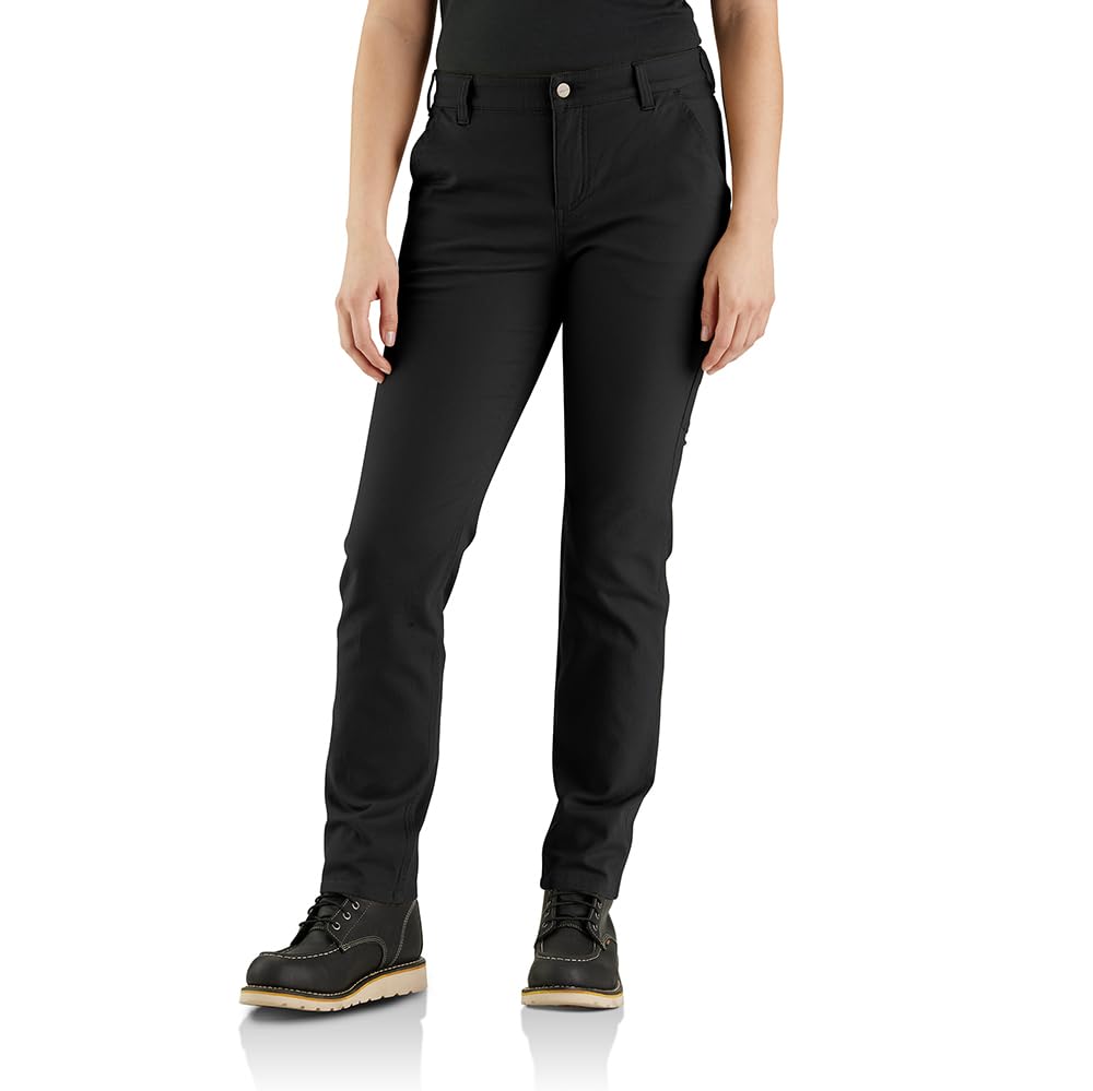 Carhartt Damen The Essential Canvas Pant Arbeitshose 42 Schwarz, 42 Schwarz