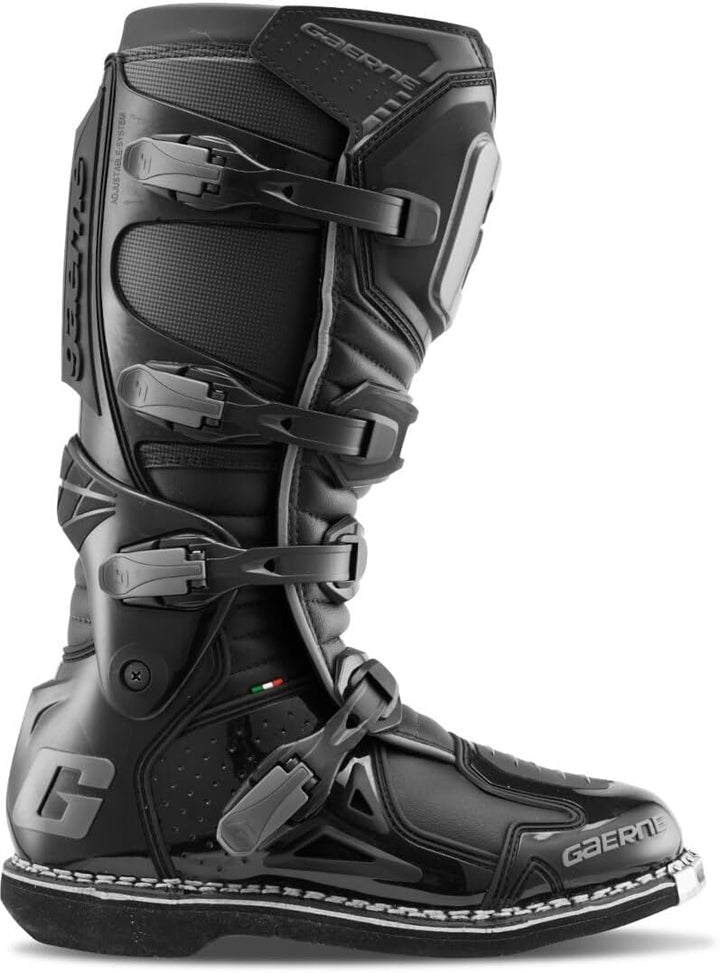 Gaerne Motocross-Stiefel Fastback Endurance Midnight Schwarz 46 EU, Schwarz 46 EU