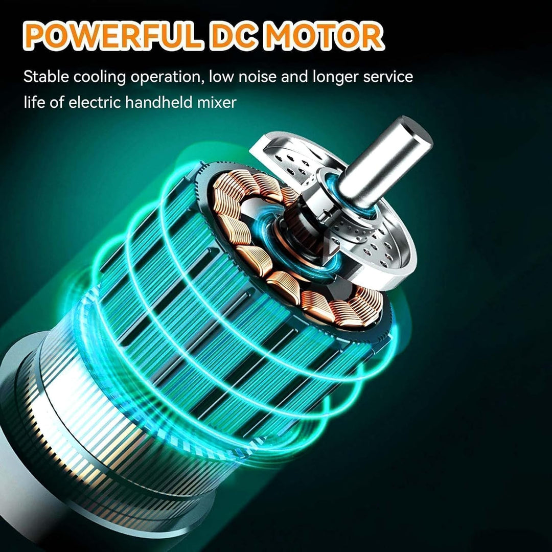 Kabelloser Handmixer Elektrischer Mini-Eierschläger 4-Gang-einstellbarer Mini-Handmixer Elektrischer