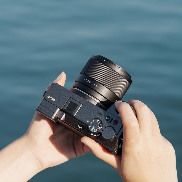 VILTROX AF 25 mm F1,7 APS-C leichtes Autofokus-Kameraobjektiv für Strassenfotografie (für Sony E), F