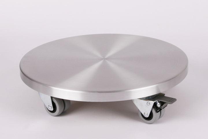 Möbelroller/Pflanzenroller (Profi) Ø 40 cm, ALU, 300kg, Doppelrollen + Bremse, Marke: Szagato, Made