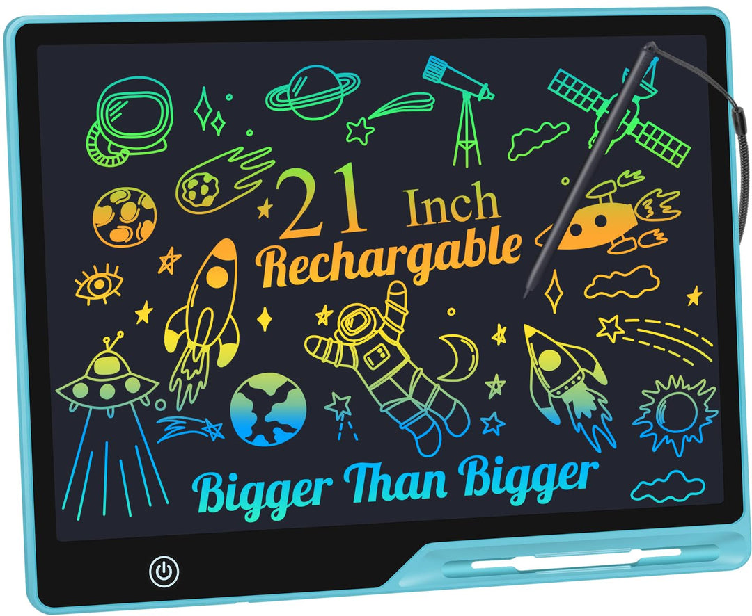 Kinayue LCD-Schreibtablett für Kinder, Wiederaufladbare 21 Zoll Maltafel Zeichentafel, Vorschule Ler