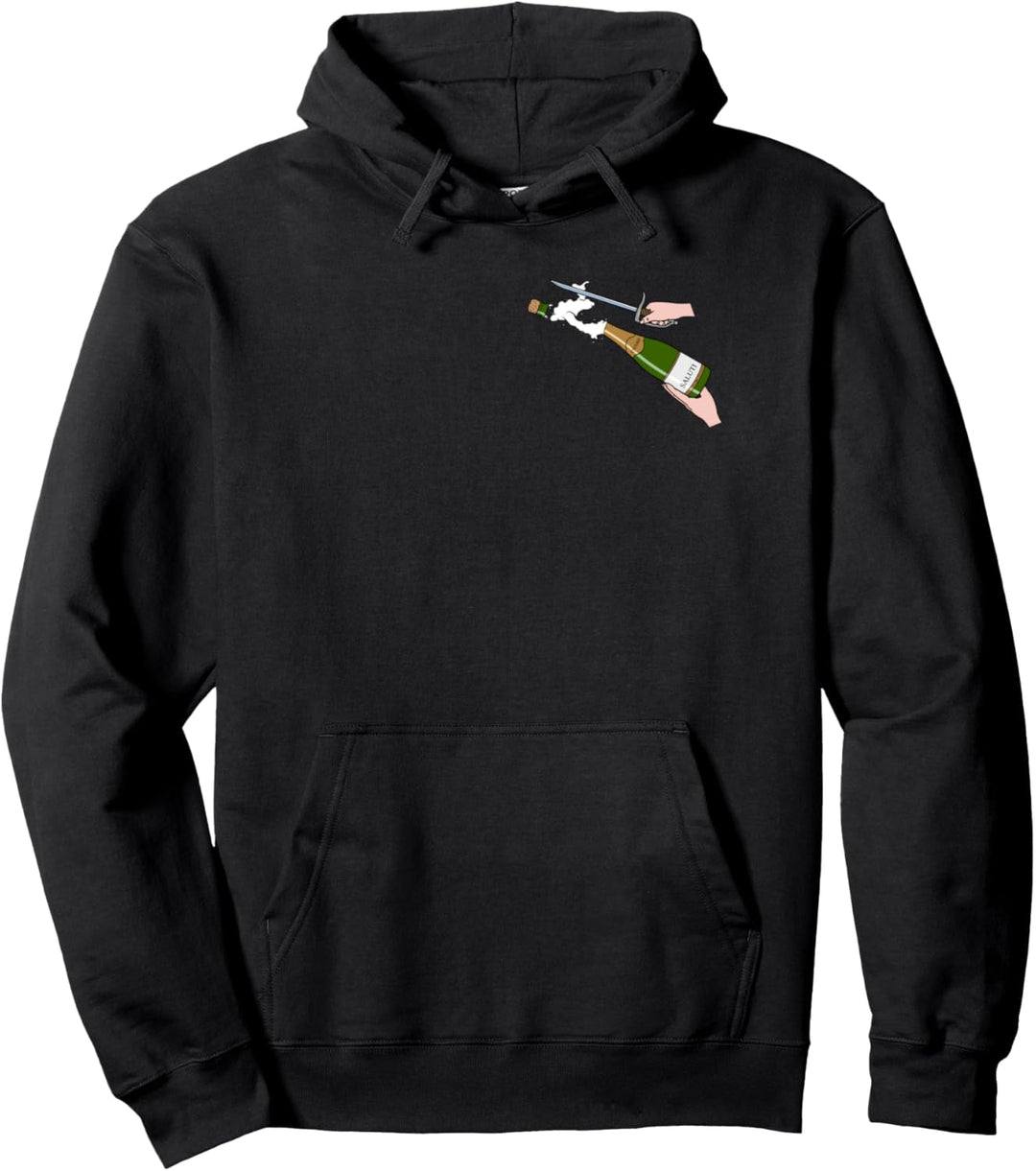Champagner mit dem Säbel öffnen - Champ Saluti hohe Kunst Pullover Hoodie