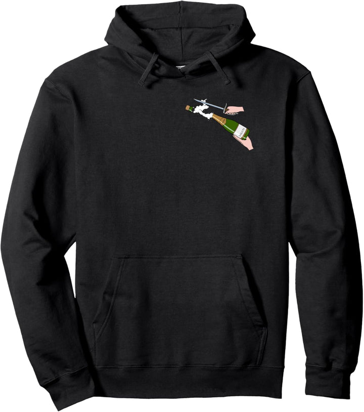 Champagner mit dem Säbel öffnen - Champ Saluti hohe Kunst Pullover Hoodie
