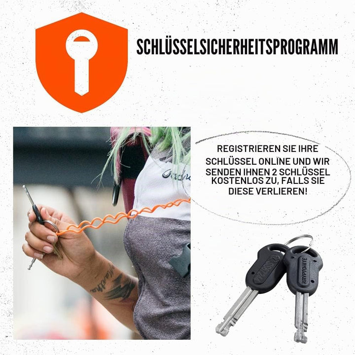 Kryptonite Kryptolok Mini-7 12,7 mm U-Lock Fahrradschloss mit FlexFrame-U Halterung, Unisex-Erwachse