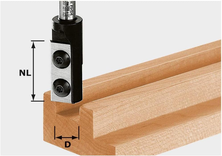 Festool Nutfräser-Wendeplatten HW D14/30 S8, HW D14/30 S8