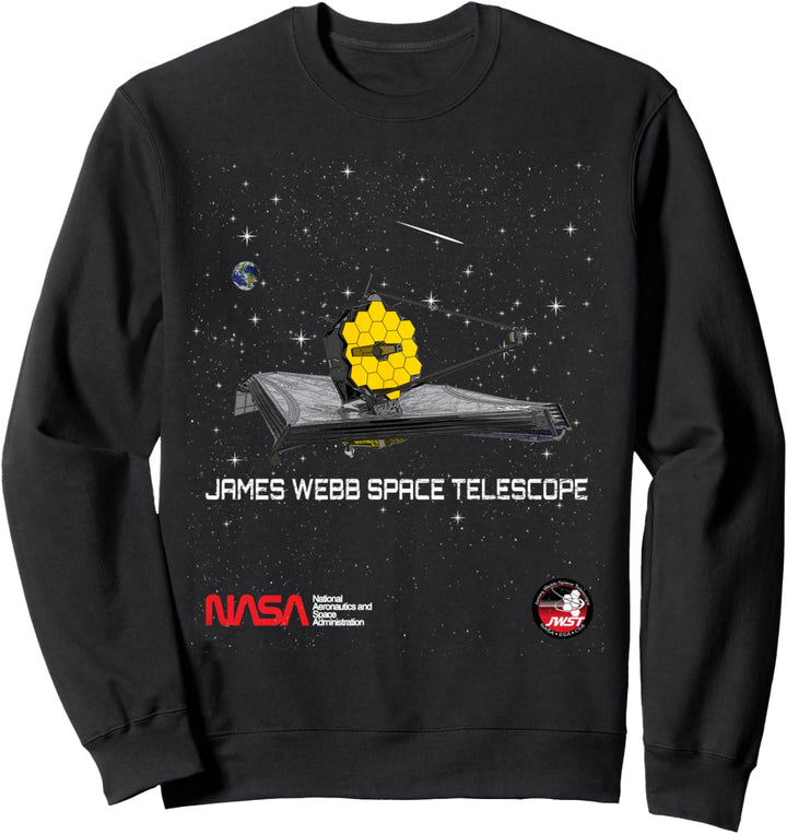 NASA James Webb Space Telescope JWST Worm ESA CSA Logo Sweatshirt