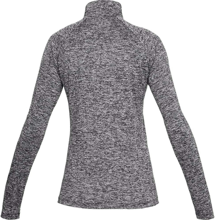 Under Armour Damen Tech Twist 1/2 Zip Langarm Pullover Sweatshirt S Schwarz, S Schwarz