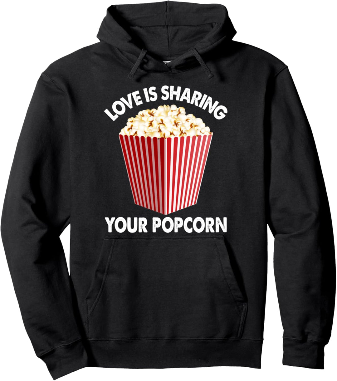 Liebe teilt Ihr Popcorn süsses Geschenk Pullover Hoodie