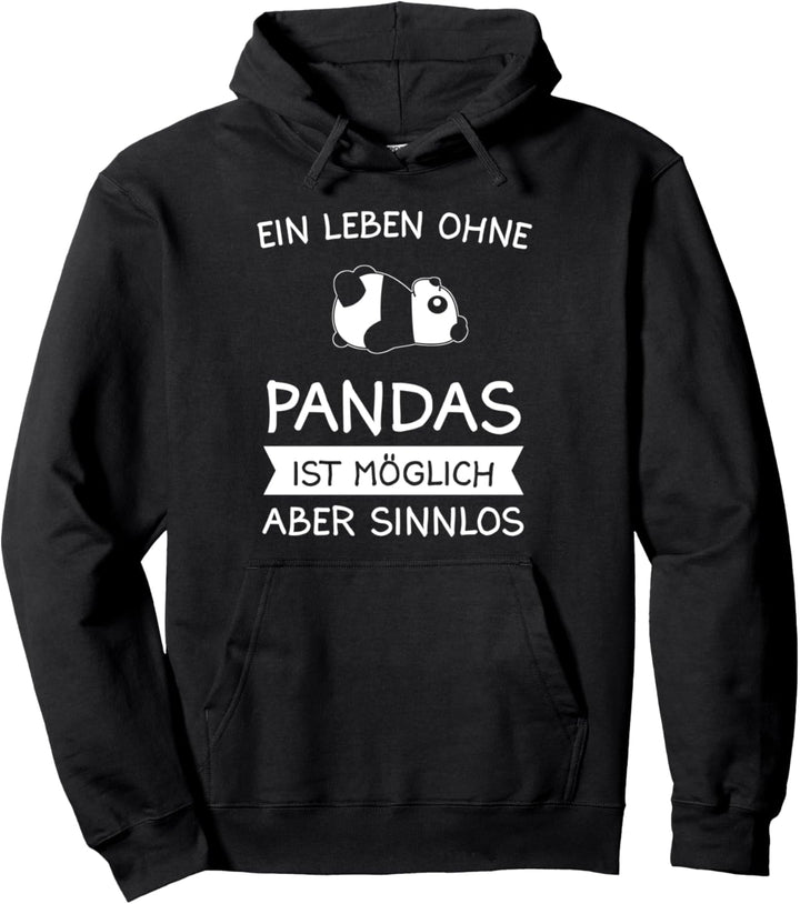 Panda Pandas Pandabär Damen Geschenk Pullover Hoodie