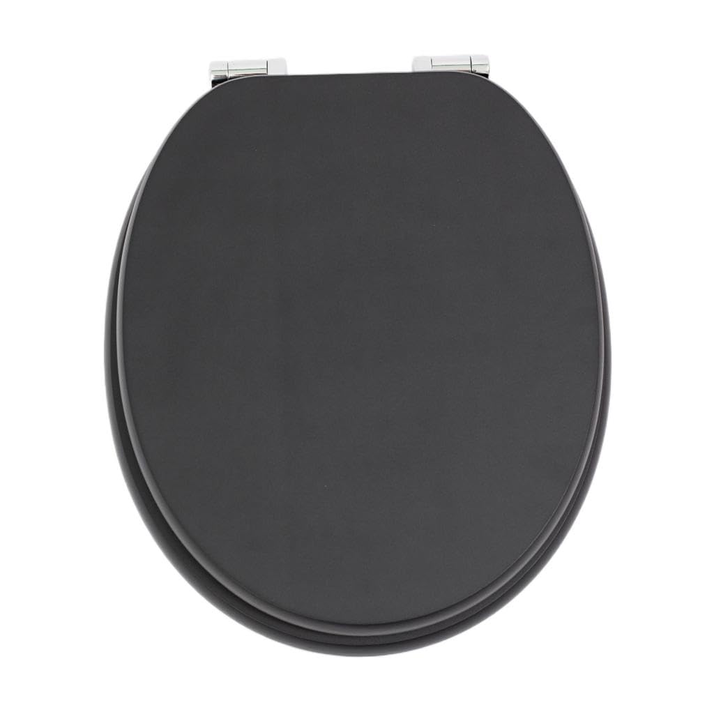 MDF-Toilettensitz, Klodeckel Holz, O-Förmig Toilettendeckel Mit Soft-Close-Mechanismus, Verstellbare