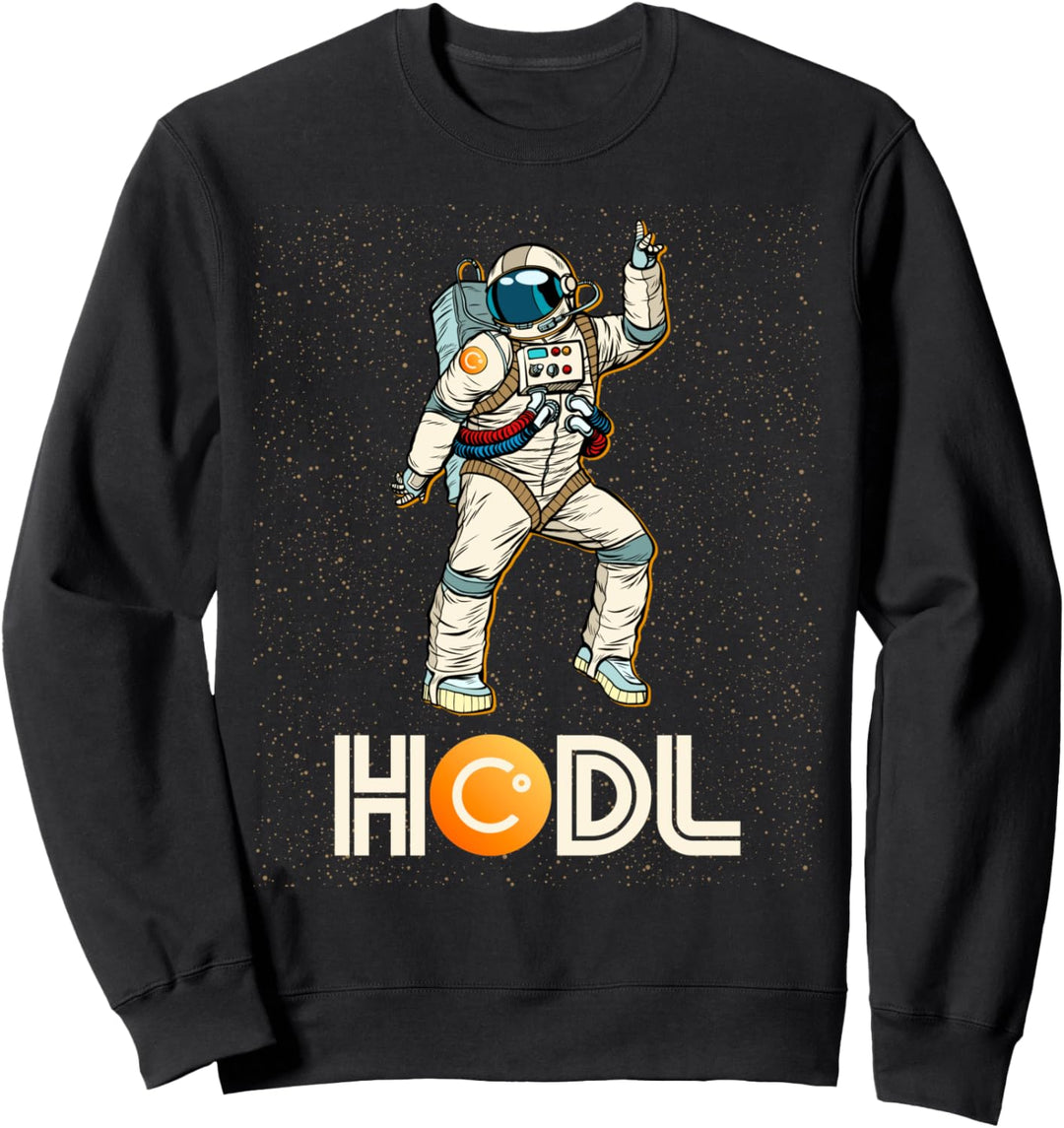 Cryptocurrency Talk CEL - Fun HODL Celsius Disco Moon Gear Sweatshirt