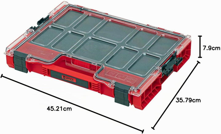Qbrick System Pro Organizer 200 Mfi Red Ultra HD Sortimentskasten Sortierkasten Schraubenbox Sortier