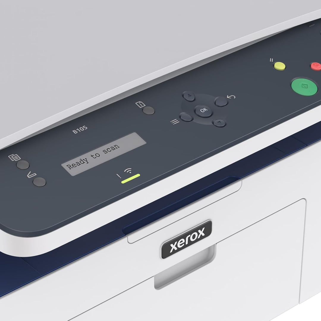 Xerox B105 Multifunktions-Kabelloser Drucker – Kompakter Mono-Laser All-in-One, schnelle 20 ppm, Dru