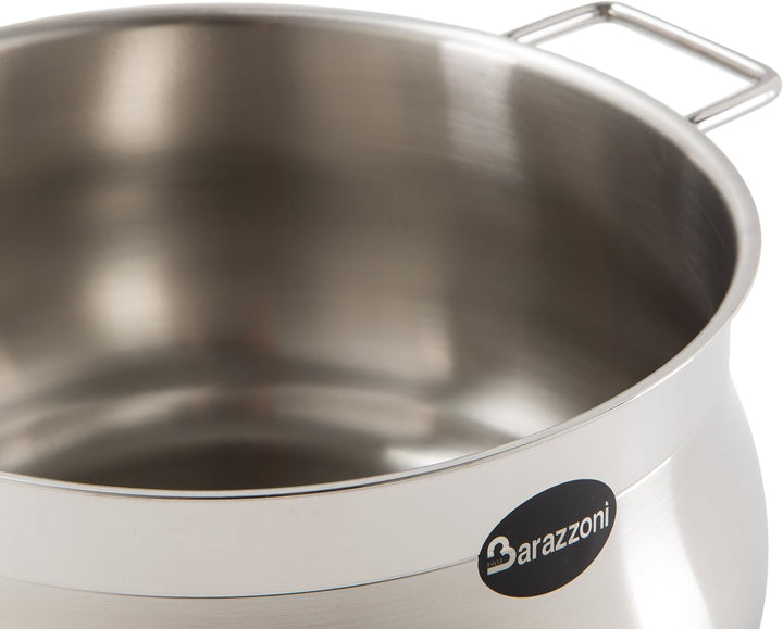 Barazzoni 001002018 Casseruola, Diametro 18 cm, Linea Tummy in Acciaio, 18/10, 18 cm