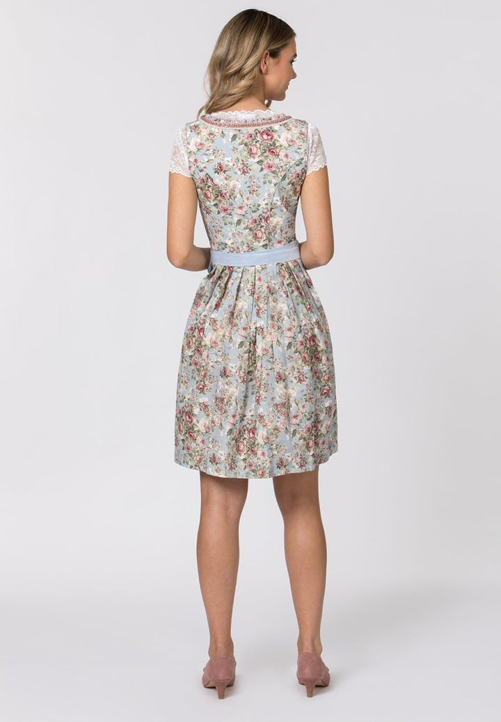 Stockerpoint Damen Dirndl Dara Kleid für besondere Anlässe 40 Hellblau, 40 Hellblau