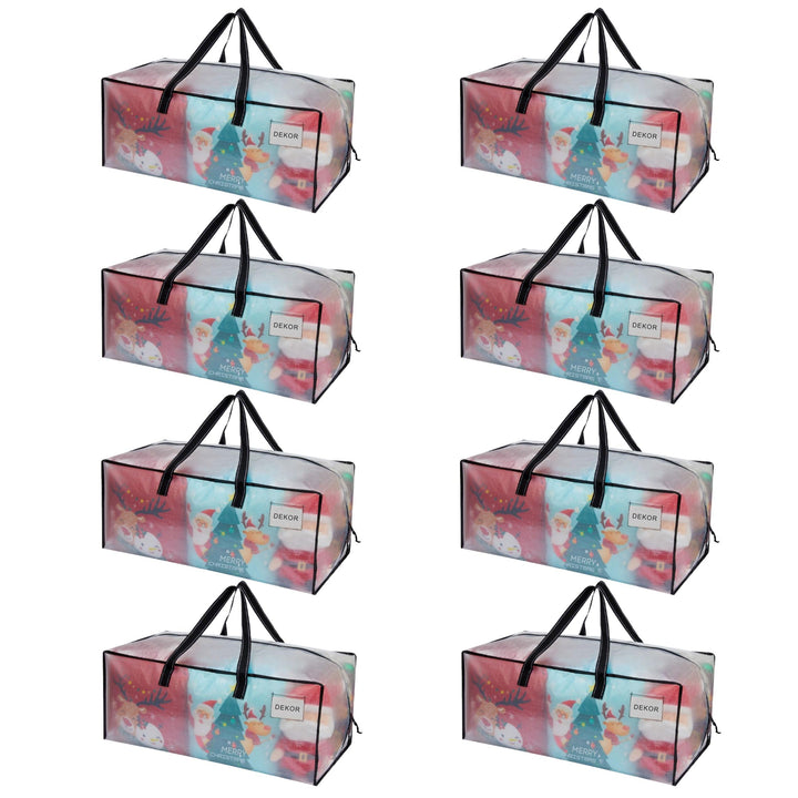VENO 8er-Pack Umzugstaschen XXL (87 Liter) Aufbewahrungstasche mit Starken Griffen &amp; Reissverschluss