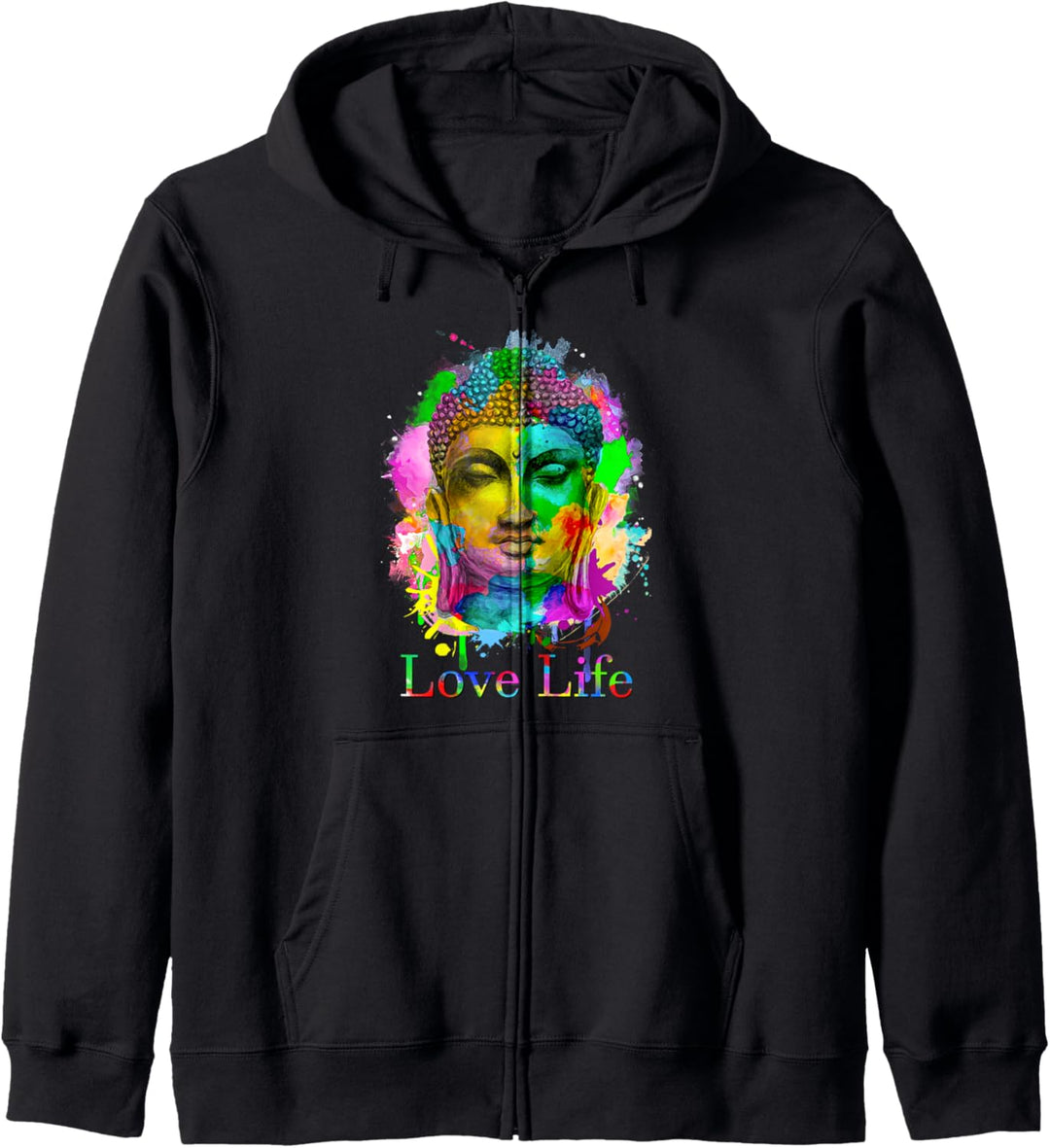 Buddha Bunt budda design spirituell spirit grafik sommer Kapuzenjacke
