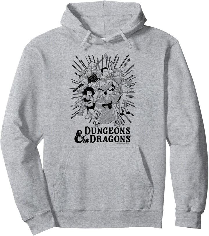 Dungeons &amp; Dragons Group Shot Dark Tones Pullover Hoodie