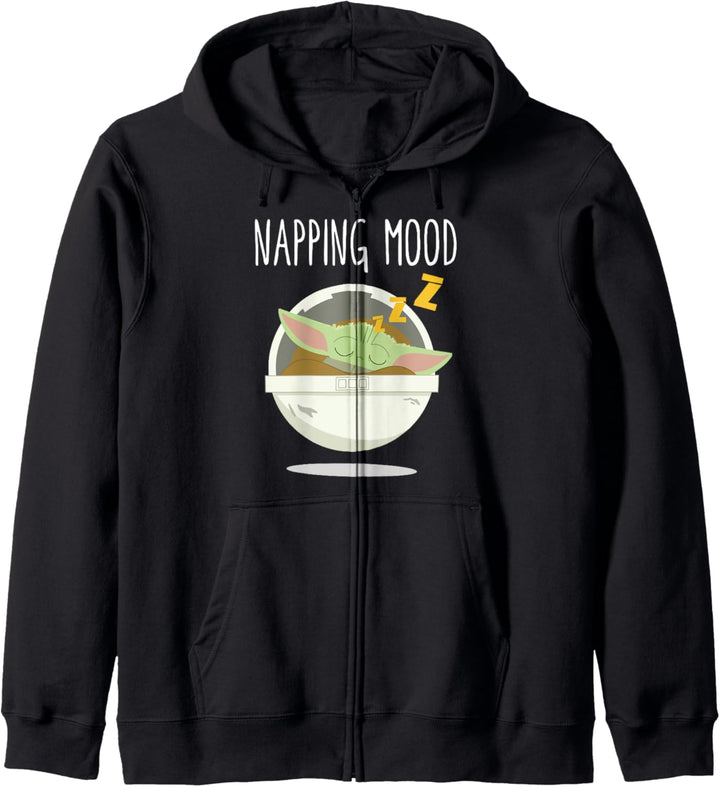 Star Wars Mandalorian The Child Cartoon Napping Mood Kapuzenjacke