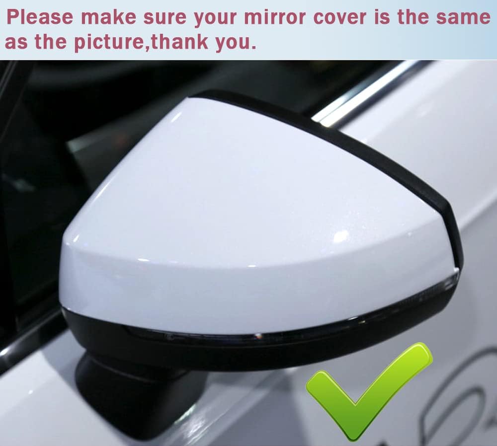 Auto Spiegelkappen1 Paar Tür Aussenspiegelkappe Rückspiegelkappe Seitenspiegel Abdeckungen für A-udi