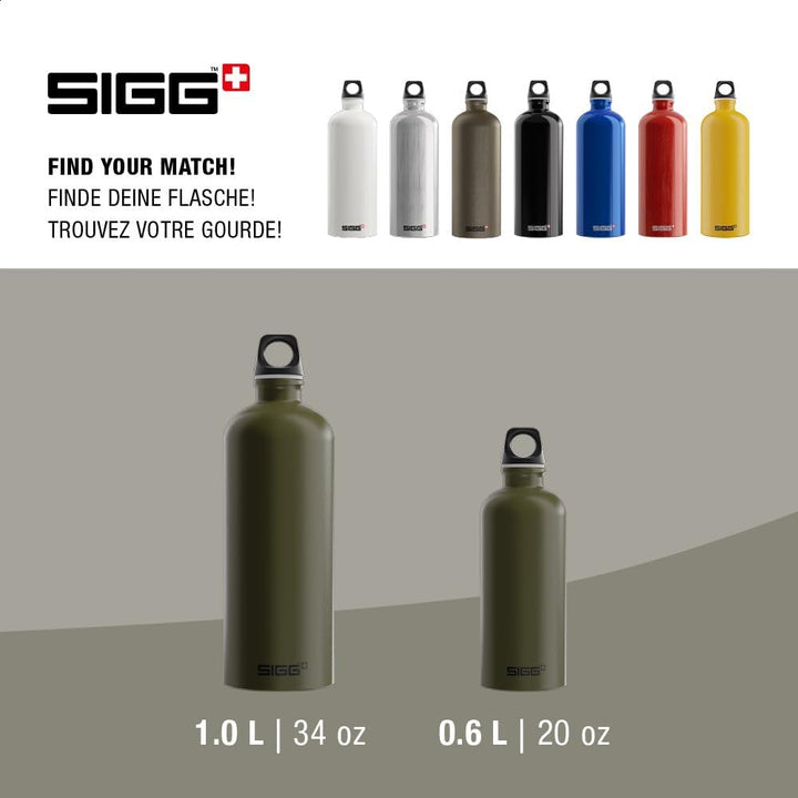 Sigg - Alu Trinkflasche - Traveller - Made in Switzerland - Climatpartner Zertifiziert - Kohlensäure