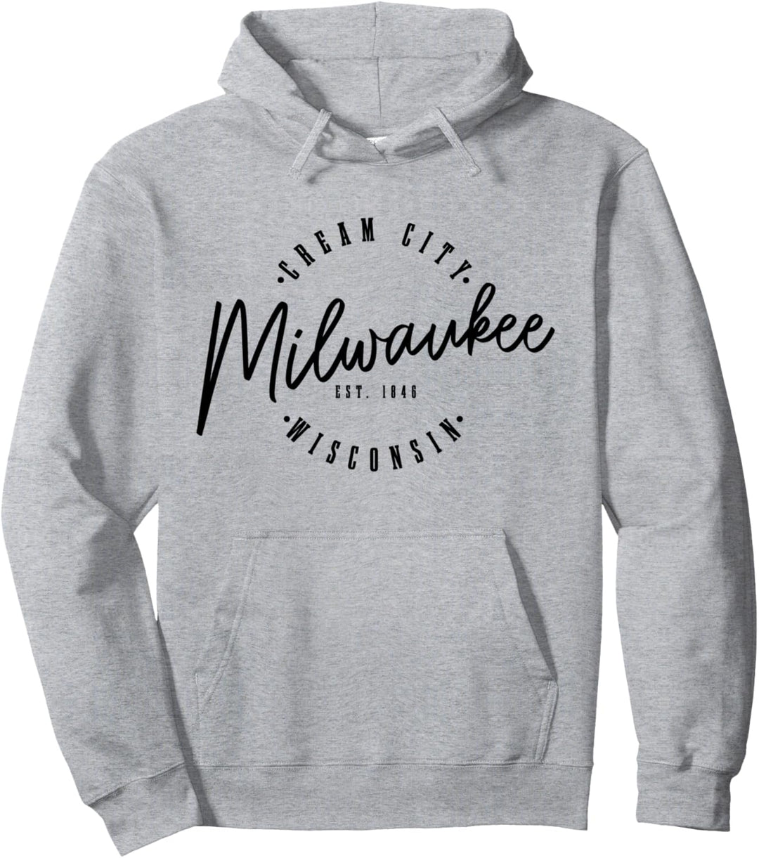 Milwaukee Pride Est. 1846 Jahrgang Wisconsin Pullover Hoodie
