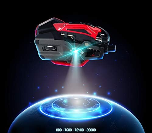 Mad Catz, USB, R.A.T. 8+ ADV Optical Gaming MouseRed [ ] MR06DCINRD000-0