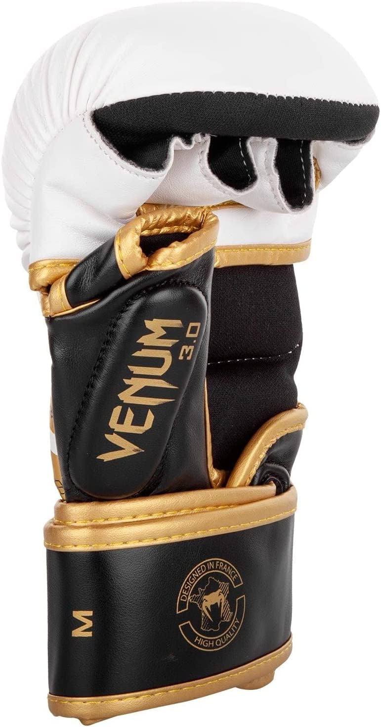 MMA Handschue Sparring Challenger 3.0 Weiss/Schwarz/Gold M, Weiss/Schwarz/Gold M