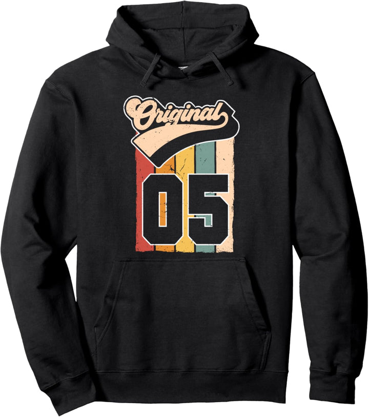 18.Geburtstag Original Junge Mädchen Retro Jahrgang 2005 Pullover Hoodie