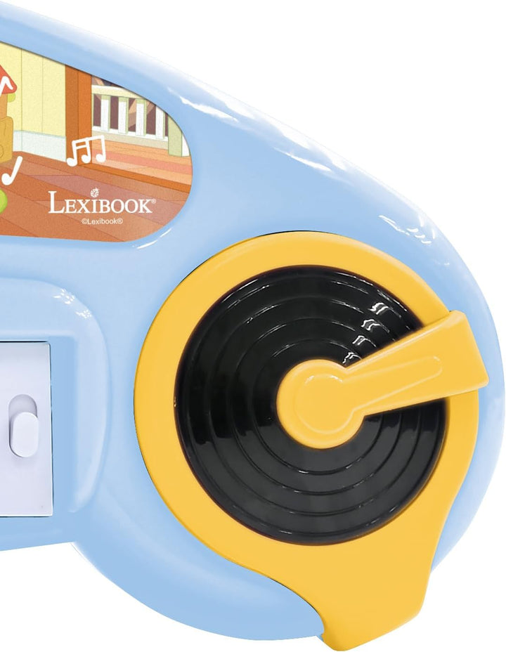 Lexibook, Bluey, elektronisches Kinderklavier mit Lichteffekten, Blau Gelb, K704BY, Bluey