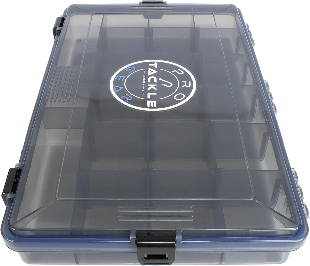 Köderbox Pro Tackle Lure Box Shallow Köderbox Kunstköderbox Tacklebox Angelbox zum Angeln, grau, was