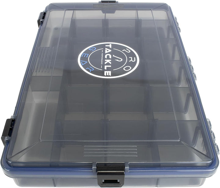 Köderbox Pro Tackle Lure Box Shallow Köderbox Kunstköderbox Tacklebox Angelbox zum Angeln, grau, was