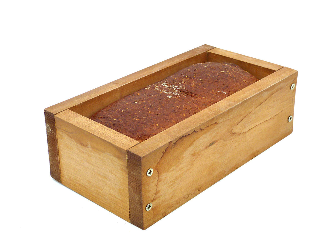 Holzwerk Premium Brot-Backform aus hitzebeständigem massivem Ahorn-holz – hochwertiger Brot-Backrahm