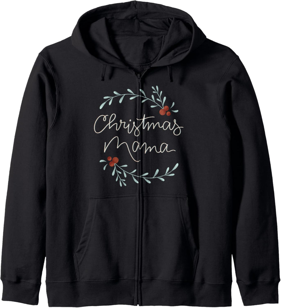 Christmas Mama Typographic Kapuzenjacke