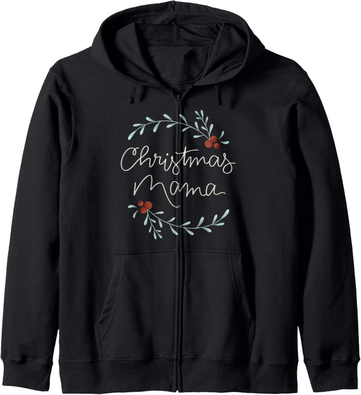 Christmas Mama Typographic Kapuzenjacke
