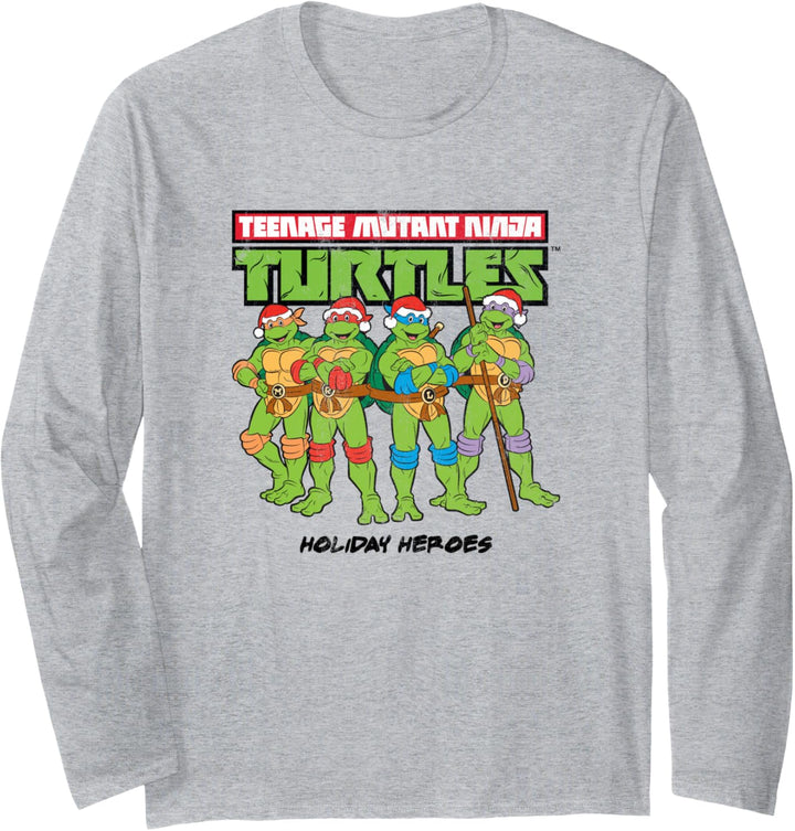 Teenage Mutant Ninja Turtles Santa Hat Group Langarmshirt