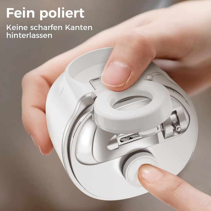 Elektrischer Nagelknipser, USB-wiederaufladbarer automatischer Nageltrimmer und Poliermaschine mit L