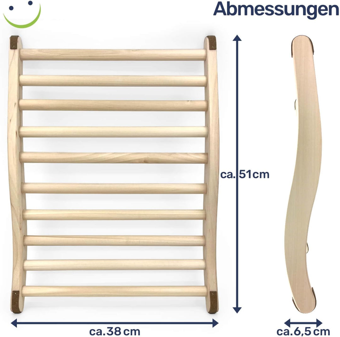 Gravidus ergonomische S-Form Sauna Rückenlehne - Ideal für entspannendes Saunaerlebnis - Sauna und I