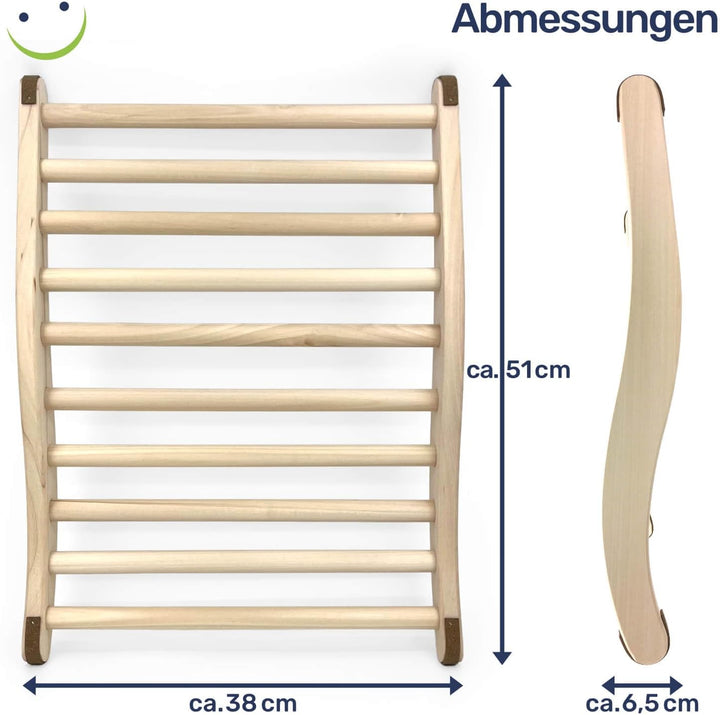 Gravidus ergonomische S-Form Sauna Rückenlehne - Ideal für entspannendes Saunaerlebnis - Sauna und I